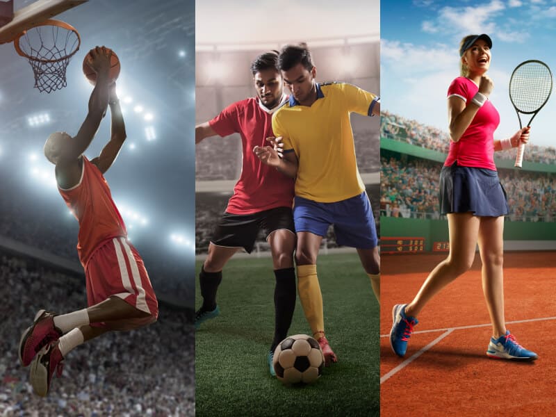 Sports betting action image representing live match moments on 499bt